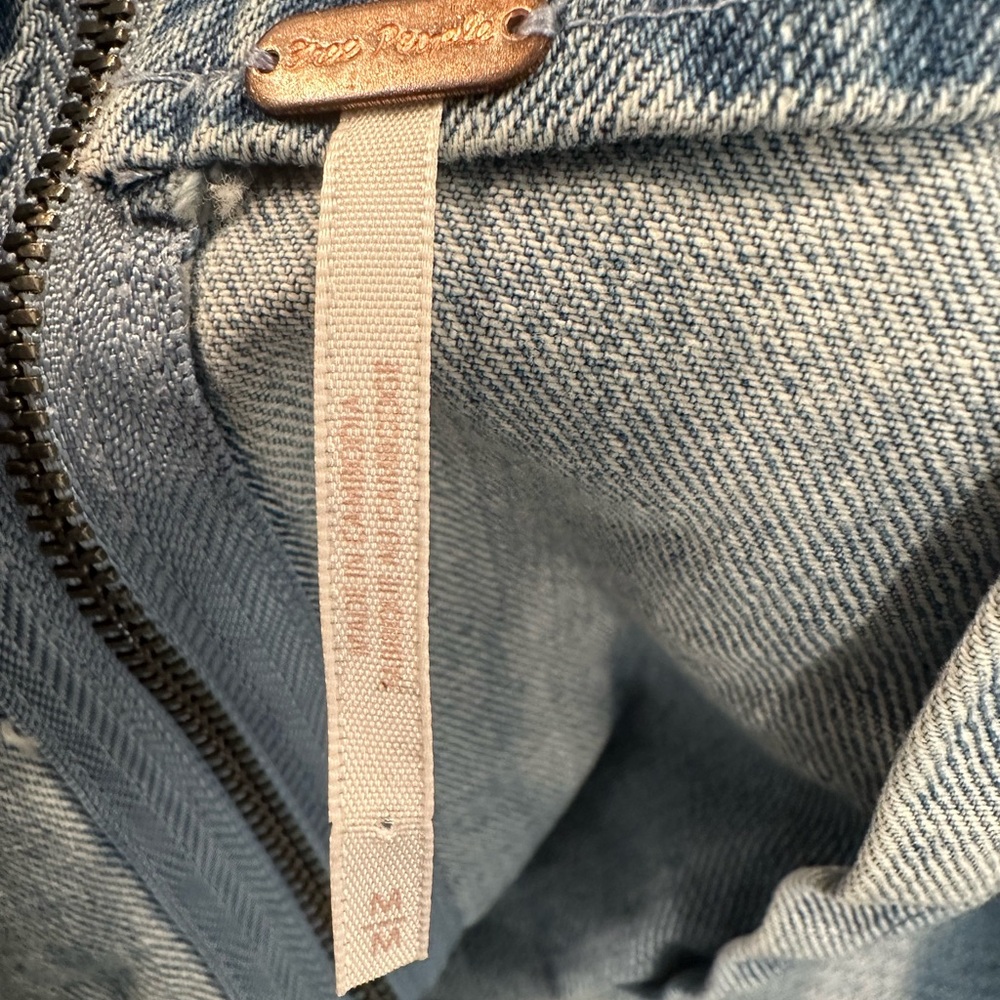 Free People Blue Denim Mini Dress - Picture 4 of 4